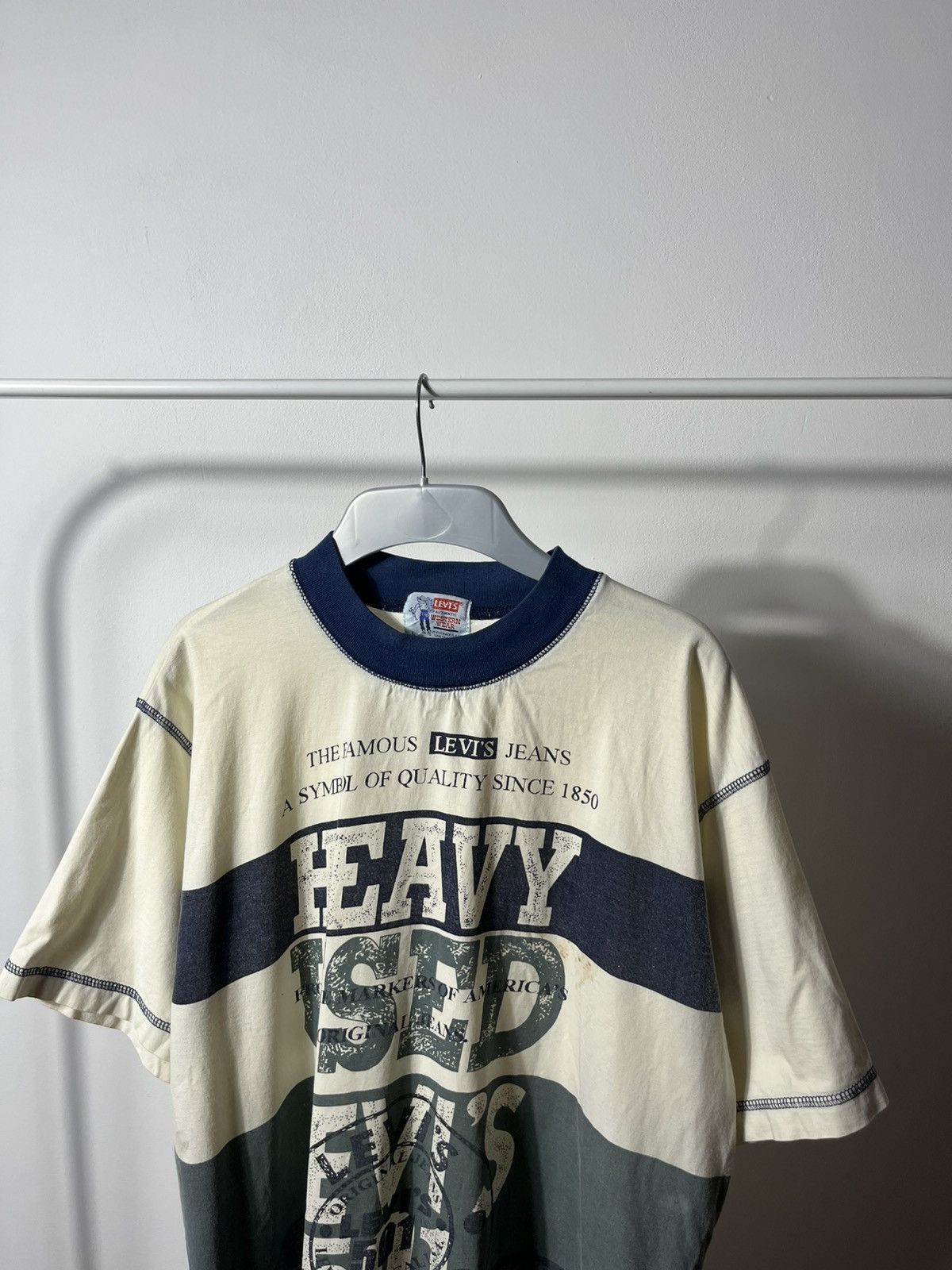 Levi's × Vintage Vintage Levi’s Heavy Used T-shirt 90s Western Wear USA L Size US L / EU 52-54 / 3 - 2 Thumbnail