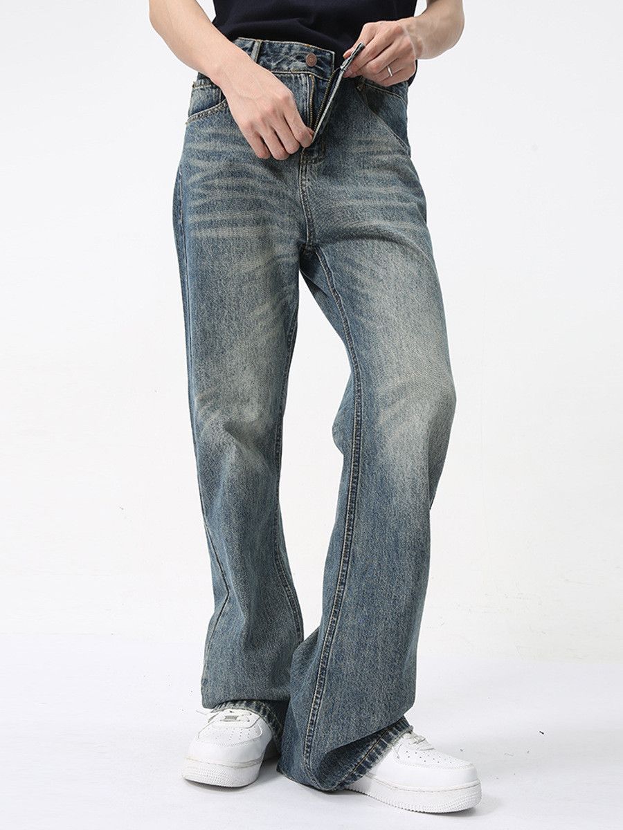 Jean × Vintage washed faded gradient yuppie bootcut flared jeans Size US 32 / EU 48 - 1 Thumbnail