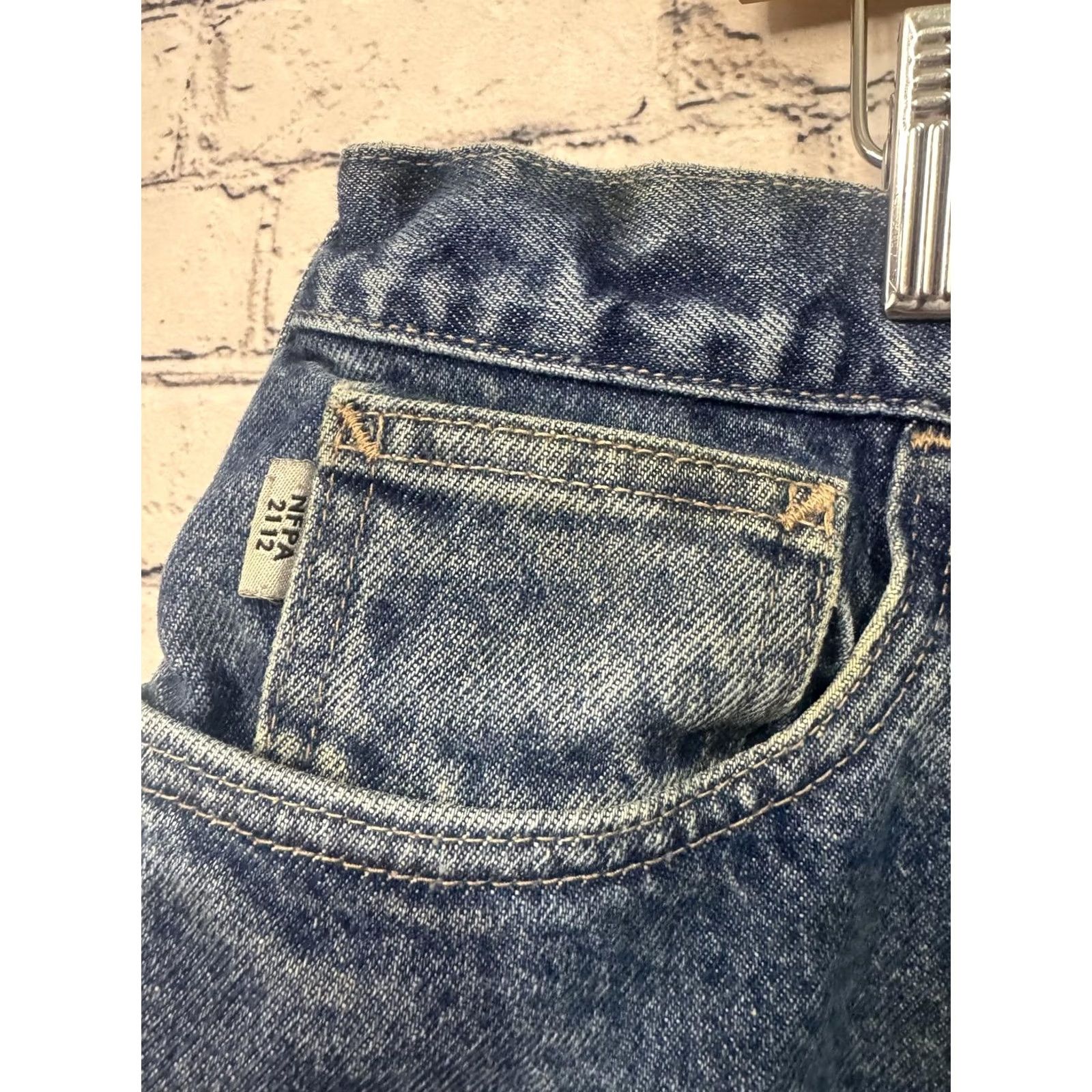 Carhartt Carhartt FR Men's Blue Denim Jeans 42x34 Relaxed Fit Denim Cotton Workwear Jeans Mens Big & Tall Blue 42 34 Button Size US 42 / EU 58 - 6 Thumbnail