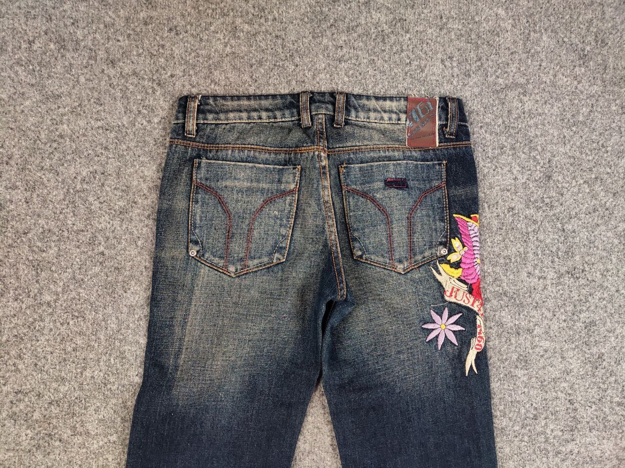 Miss Sixty Rare Vintage Y2K Miss Sixty Faded Denim Embroidered Jeans Size 28" / US 6 / IT 42 - 8 Thumbnail