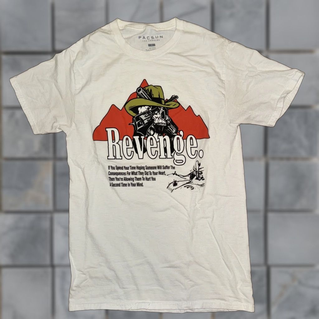 Pacsun Pacsun T-Shirt Cowboys Skull And Guns White Small Mens Regular 16.5x26 Size US S / EU 44-46 / 1 - 1 Thumbnail