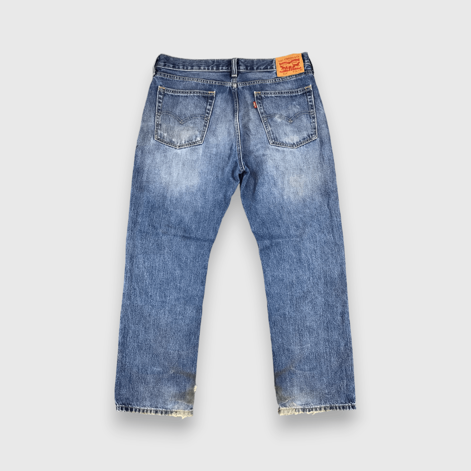Levi's Vintage Blue Washed Levis 514 Jeans-J945 Size US 37 - 2 Thumbnail
