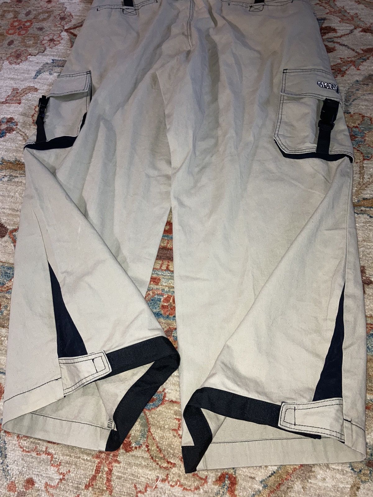 Menace × Vintage VTG MENACE Rave Pants Cargo Straps 40 Size US 40 / EU 56 - 6 Thumbnail