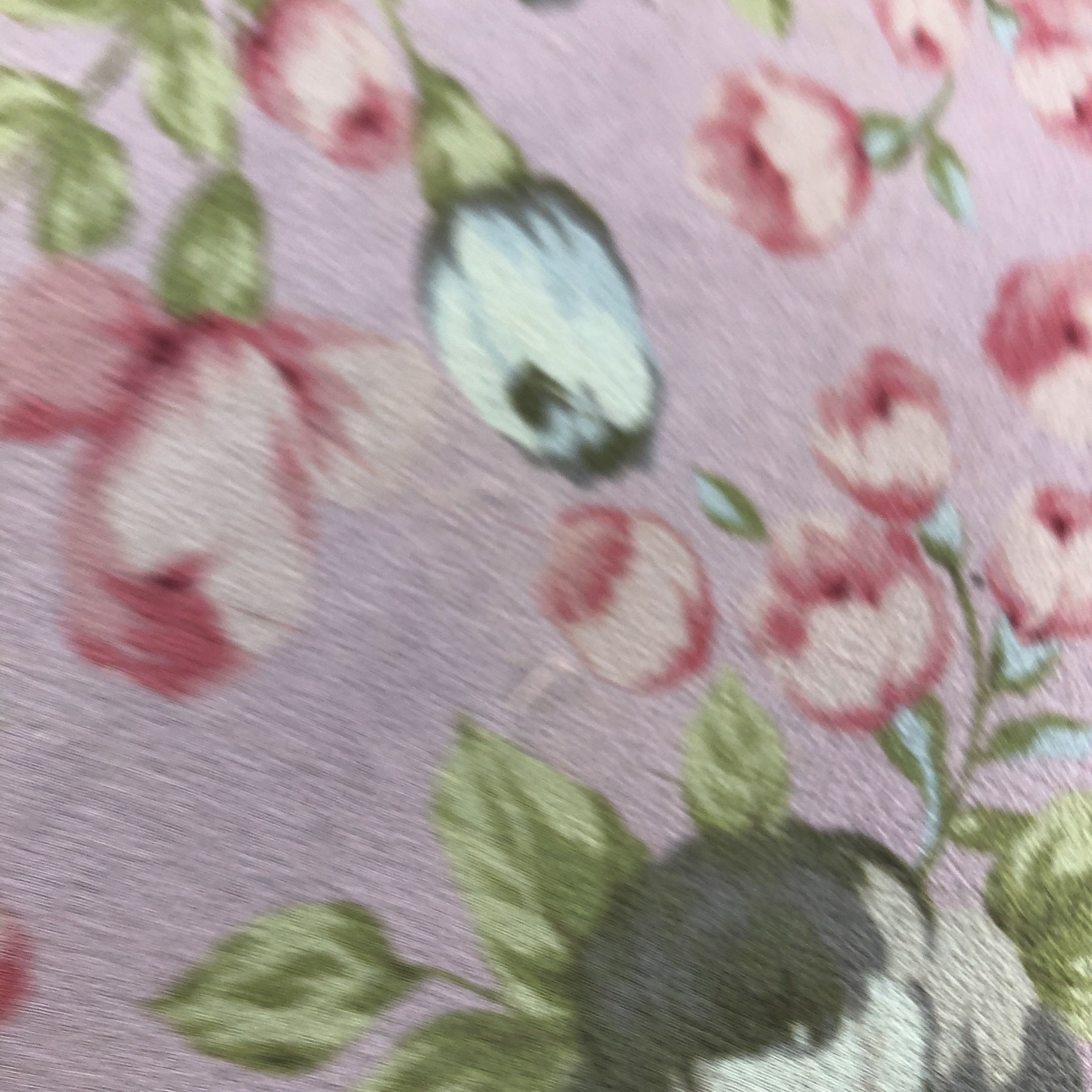 Vintage Elle Floral Silk Scarf M1349 Size ONE SIZE - 7 Thumbnail