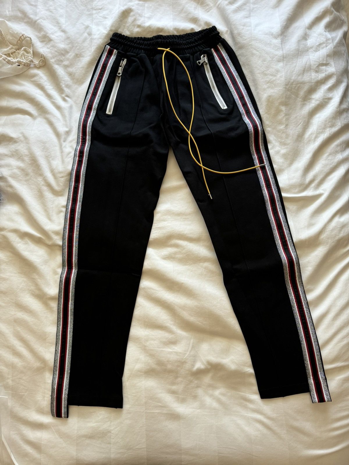 Rhude Rhude Traxedo Pants with Red/Silver tape Size US 29 - 1 Thumbnail
