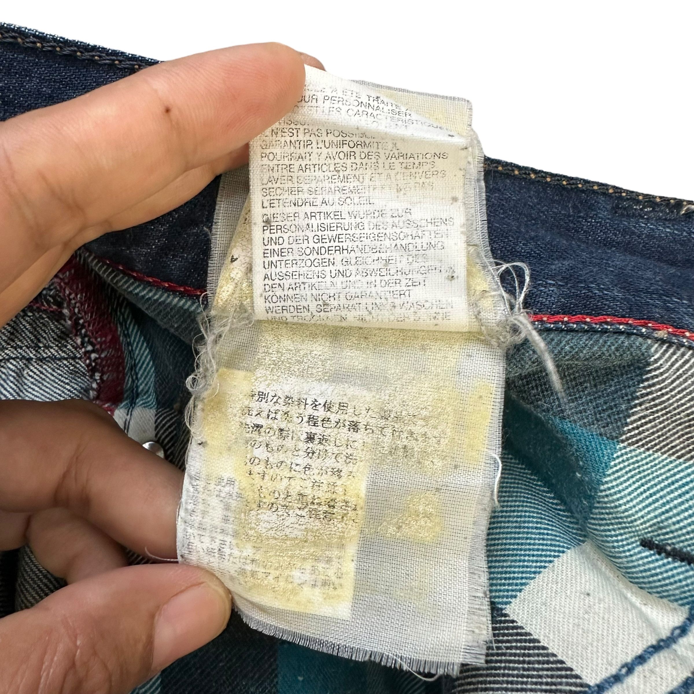 Replay REPLAY R81 Asolo Italy Trashed Washed Denim Pant #A58-1330 Size US 30 / EU 46 - 13 Thumbnail
