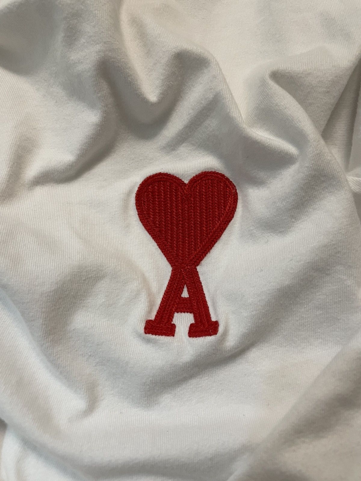 AMI AMI PARIS Alexandre White Red Heart T-shirt Medium Unisex Size US M / EU 48-50 / 2 - 5 Thumbnail