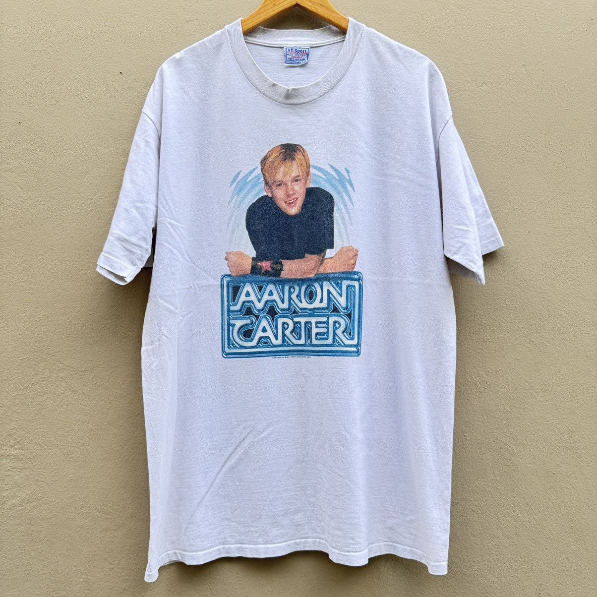 Rap Tees × Vintage Vintage aaron carter 2001 rare tee Size US XL / EU 56 / 4 - 1 Thumbnail