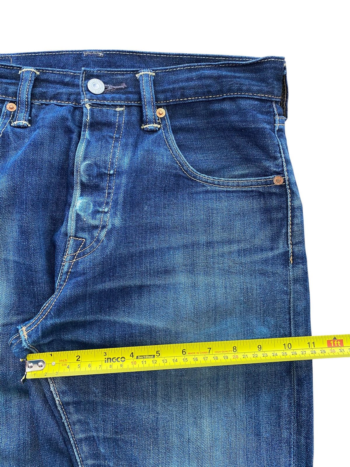 Levi's Levi’s Blue Wash Ripped Style Skinny Leg Jeans Size US 31 - 7 Thumbnail