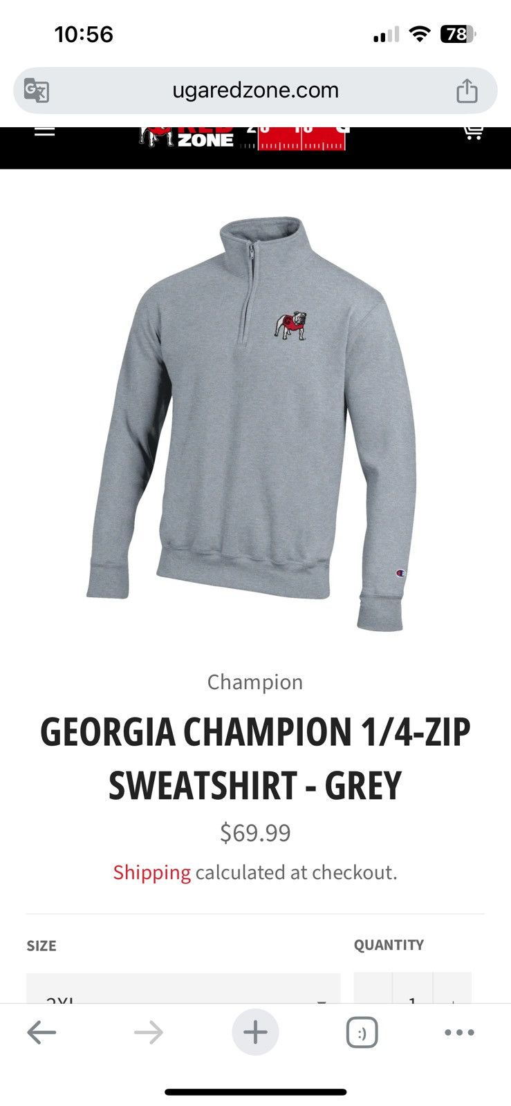 Champion Georgia Bulldogs Champion sweatshirt Size US M / EU 48-50 / 2 - 2 Thumbnail