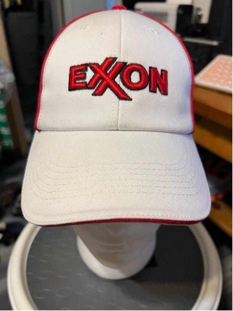 Pacific Legend Vintage Legend Exxon White Black Red Baseball Cap One Size Size ONE SIZE - 1 Thumbnail