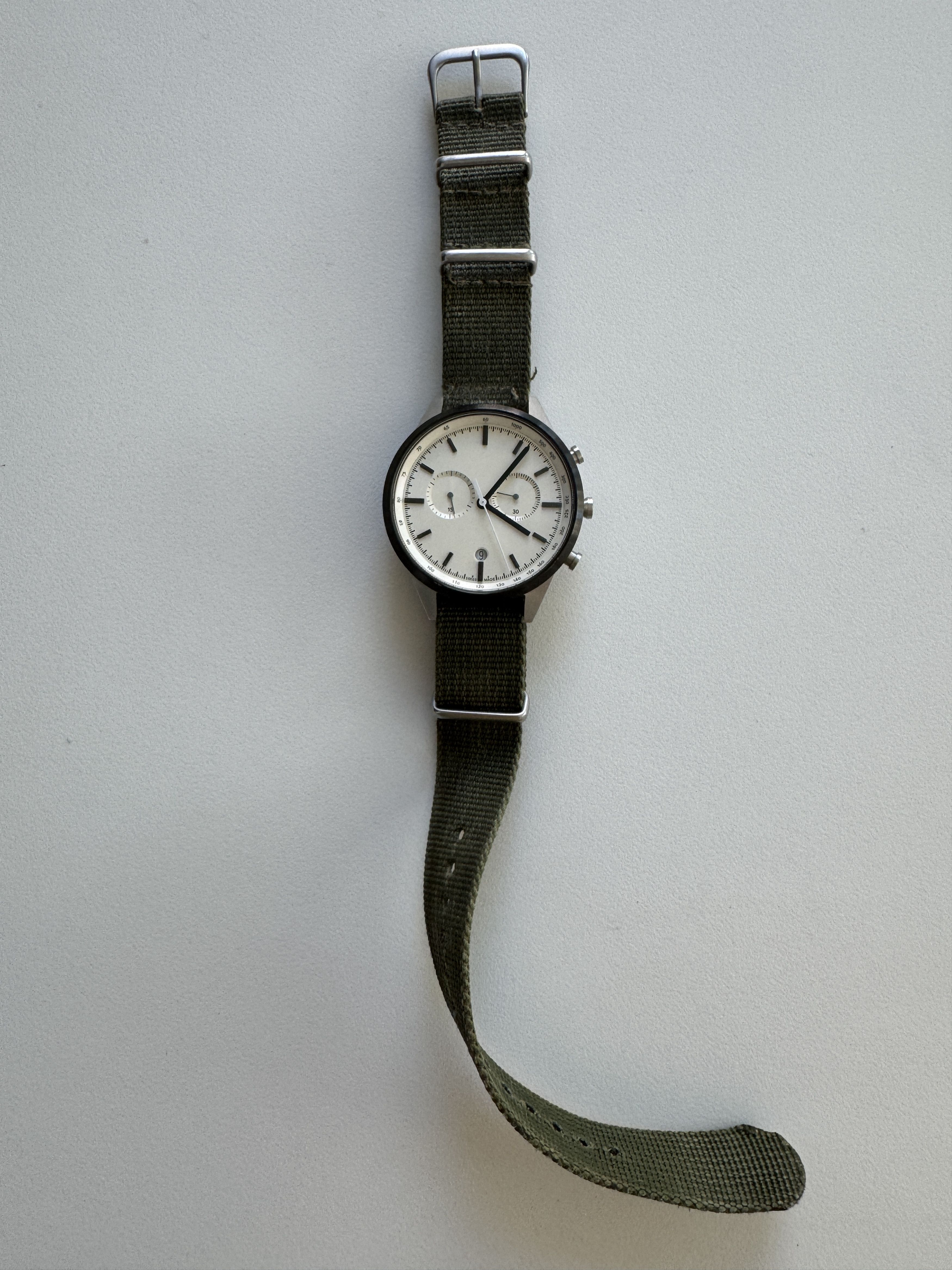 Uniform Wares C41 Chronograph watch in PVD gray Size 40 - 6 Thumbnail