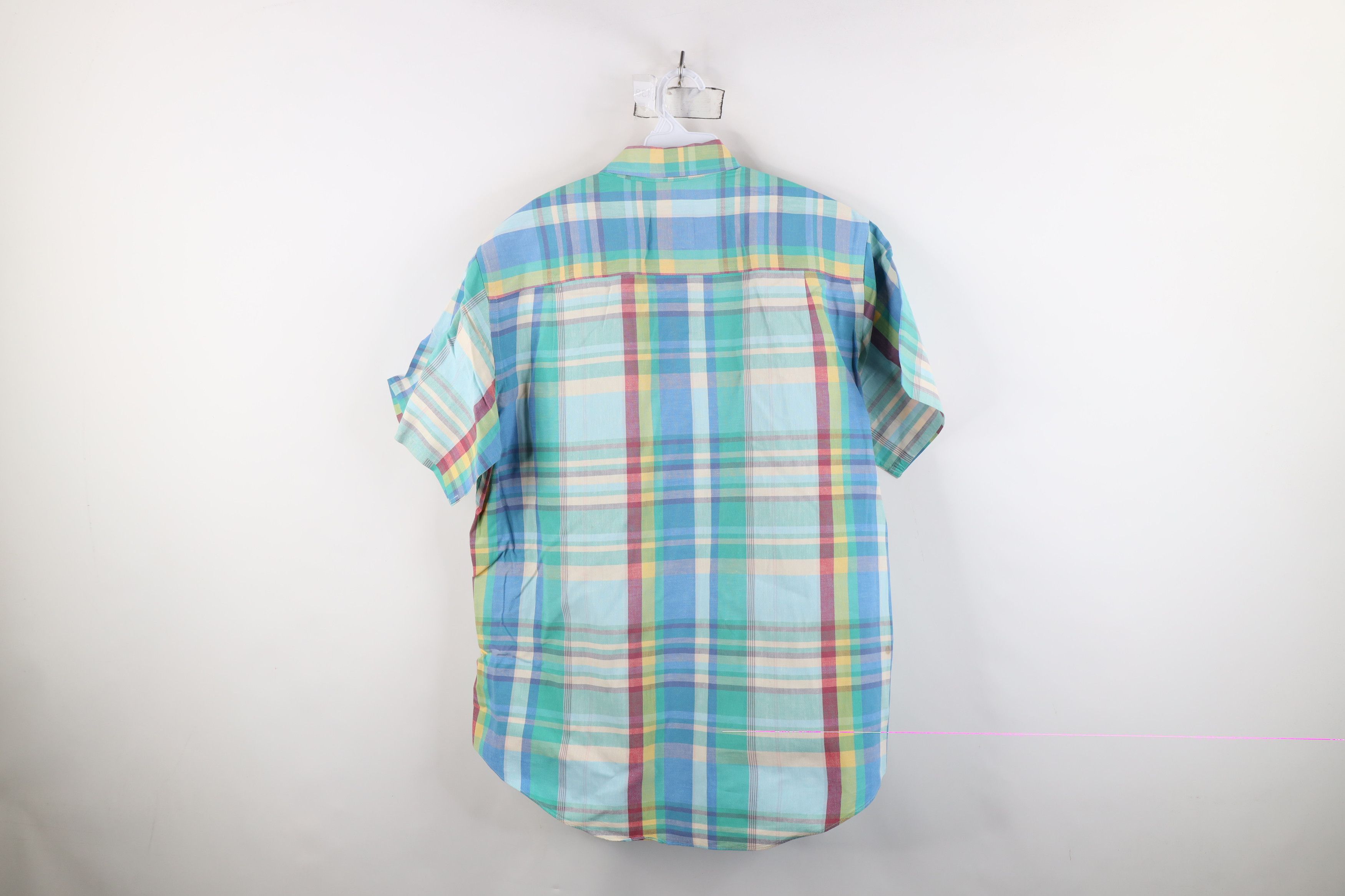 Vintage Vintage 90s Streetwear Rainbow Madras Button Down Shirt Size US L / EU 52-54 / 3 - 11 Thumbnail