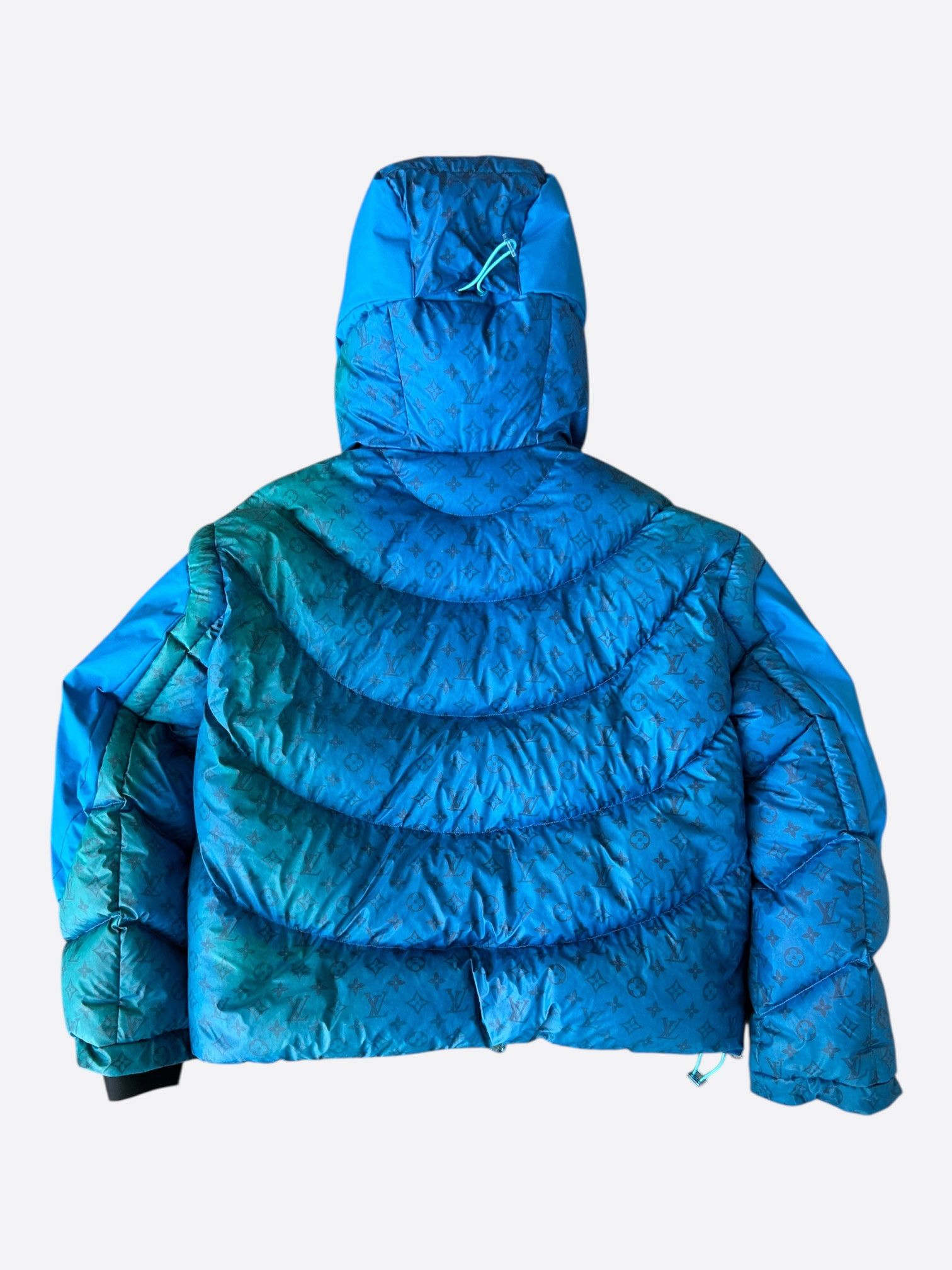 Louis Vuitton Louis Vuitton Blue 2054 Monogram Heat Reactive Puffer Jacket Size US M / EU 48-50 / 2 - 2 Thumbnail