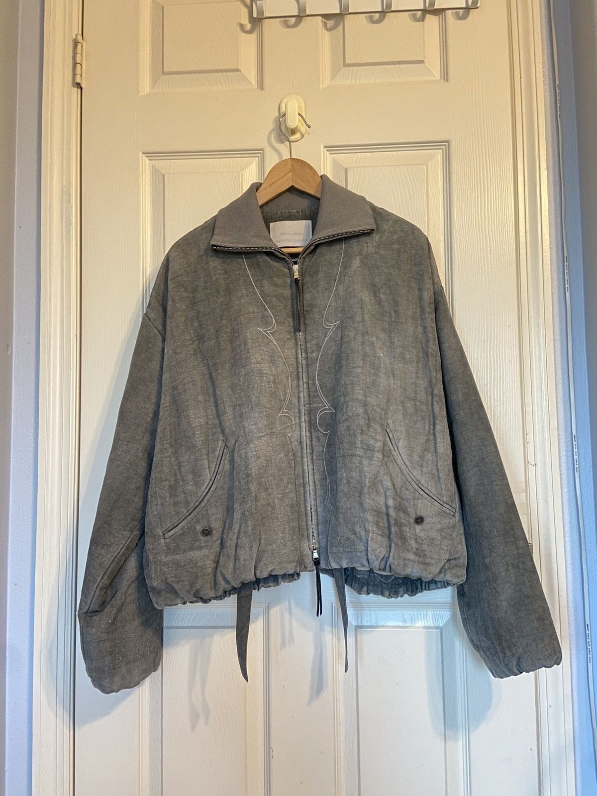Professor.E Troubled Waters Waxed Parachute Bomber | Grailed