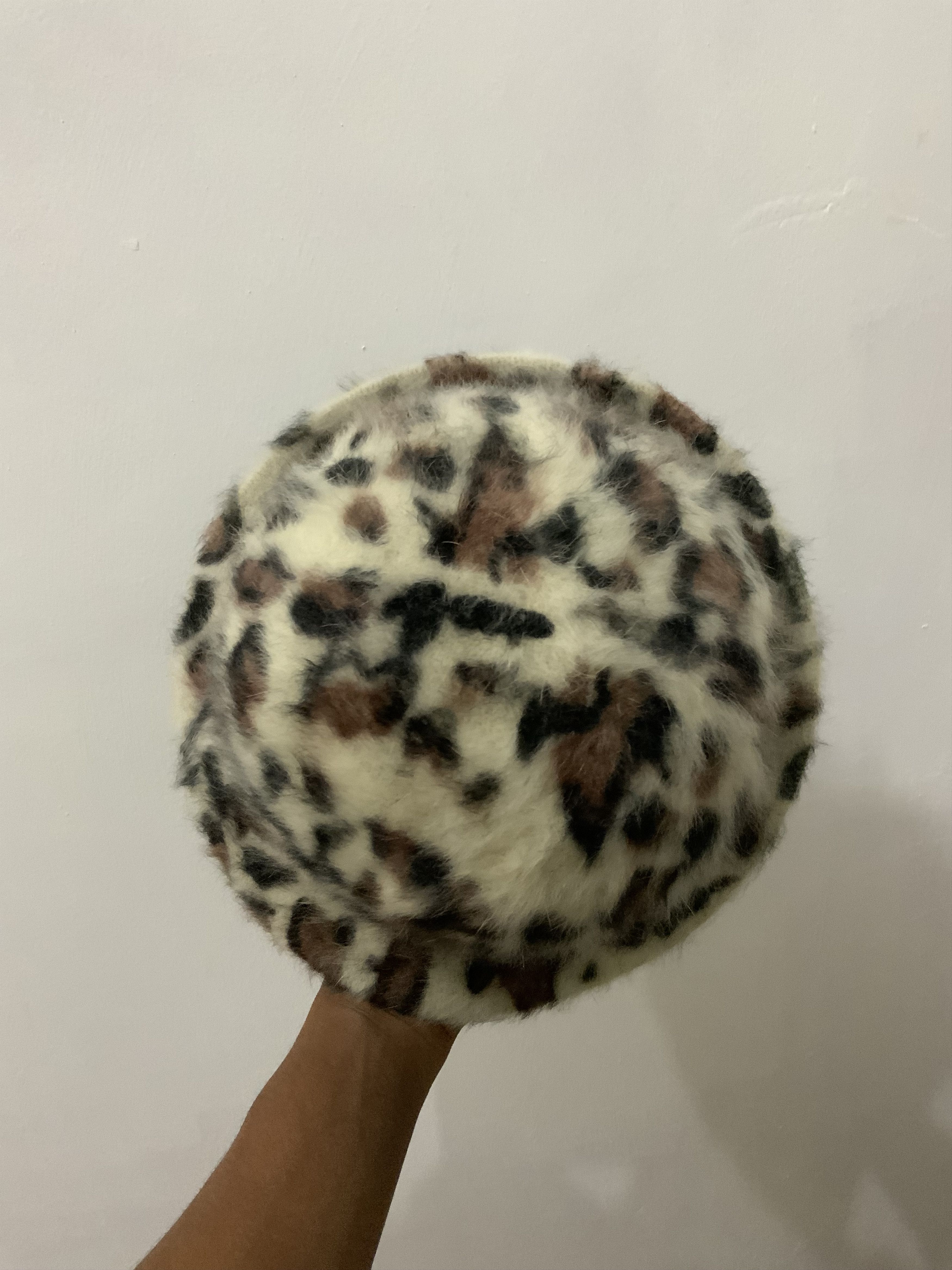 Hat Club Mohair Fur Leopard Design Hat Size ONE SIZE - 6 Thumbnail