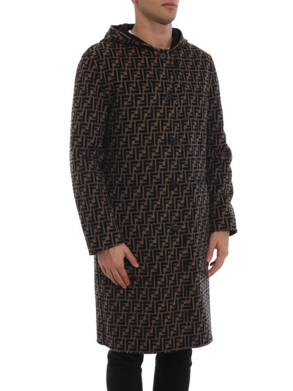 Fendi o1s1wg110226 Duffel Coat in Black Size US L / EU 52-54 / 3 - 5 Thumbnail