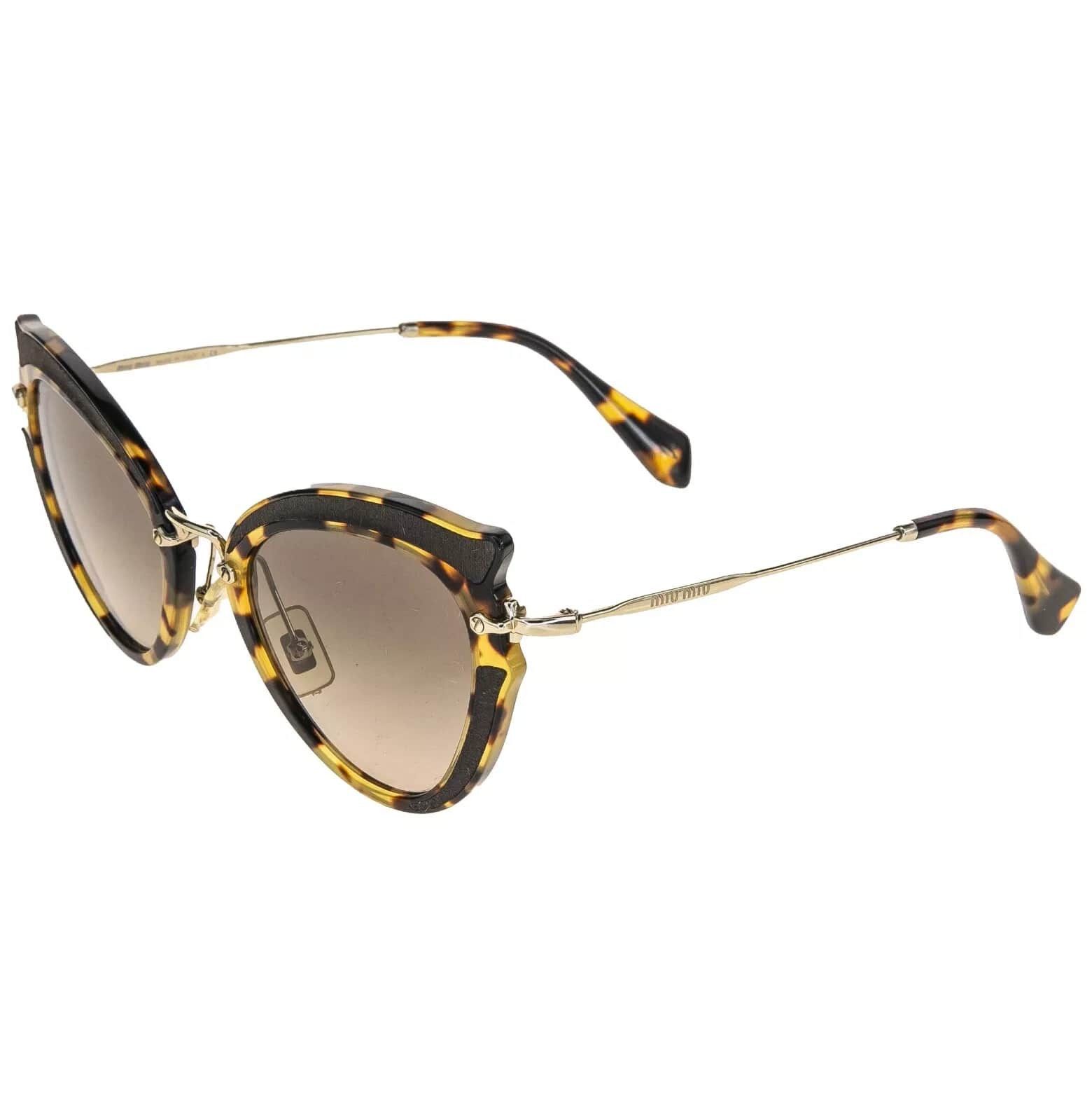 Miu Miu MIU MIU NOIR SILK MU05SS Cat Eye Fashion Sunglasses 05S Size ONE SIZE - 7 Thumbnail