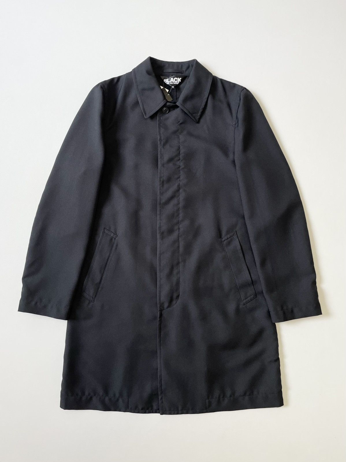 Comme des Garcons S/S 13 Black Nylon Mac Jacket Size US M / EU 48-50 / 2 - 1 Thumbnail