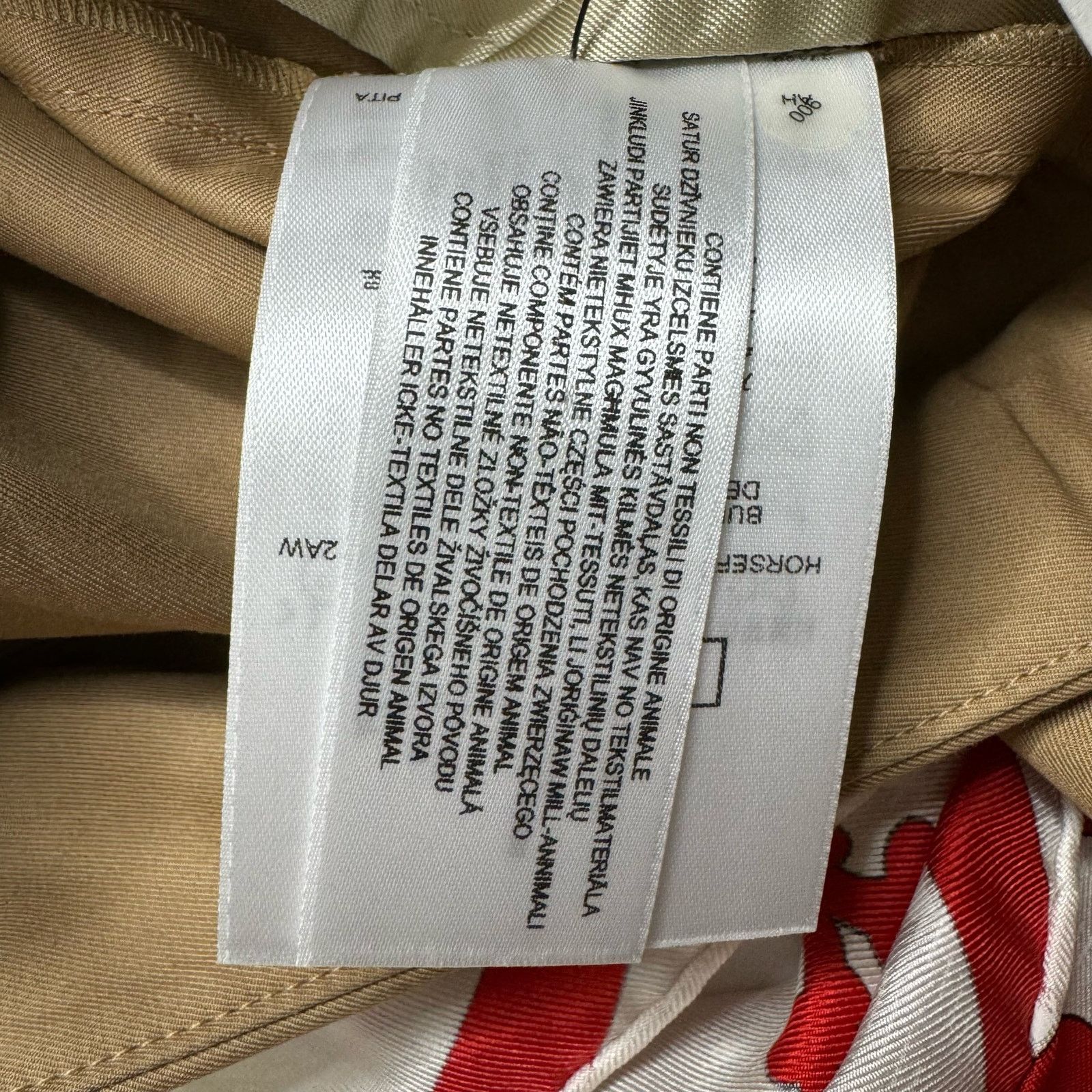 Burberry BURBERRY Tapered Pant Trouser Silk Scarf Belt SOCIETY NWT Size 25" / US 0 / IT 36 - 15 Thumbnail