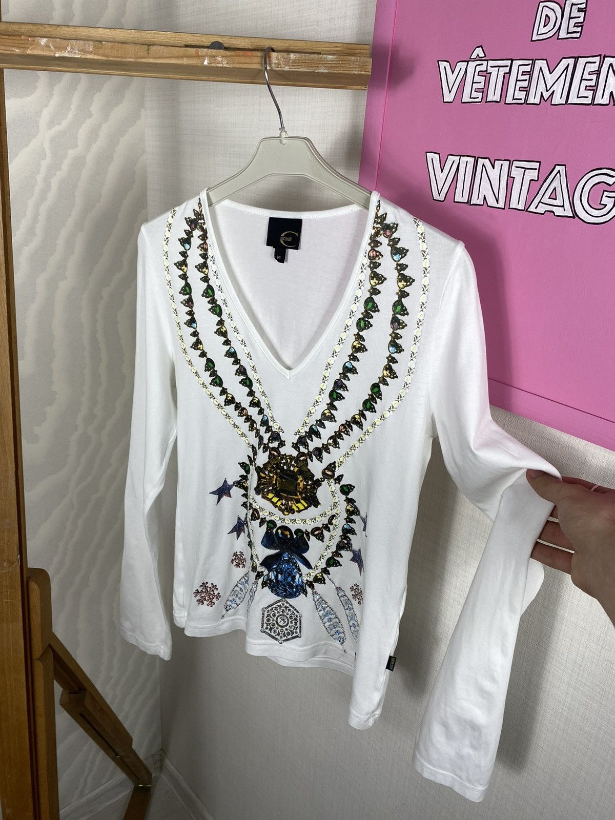 Just Cavalli × Vintage Just Cavalli Woman Long Sleeve 05S Size M / US 6-8 / IT 42-44 - 6 Thumbnail