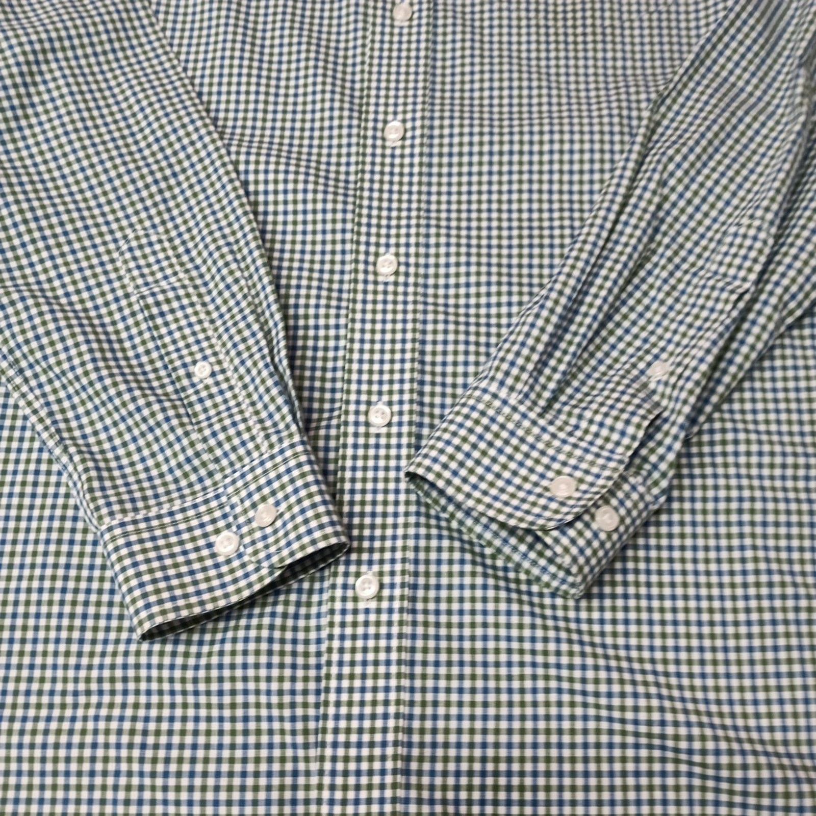 L.L. Bean LL Bean Men's Size LT Green Check Shirt Wrinkle Free Size US L / EU 52-54 / 3 - 2 Thumbnail