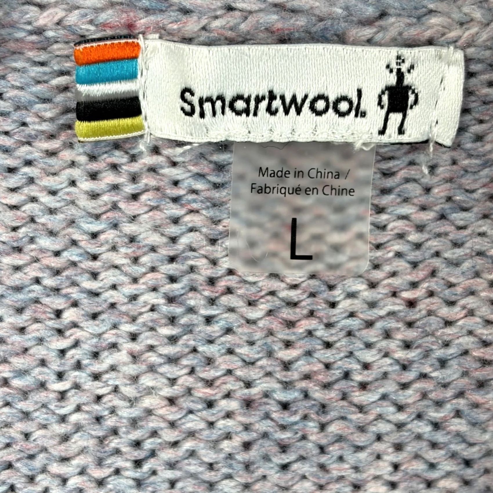 Smartwool SmartWool Womens Crewneck Sweater Blue Marled Wool Blend L Raglan Long Sleeve Pullover Casual Fall Winter Shirt Womens Size L / US 10 / IT 46 - 6 Thumbnail