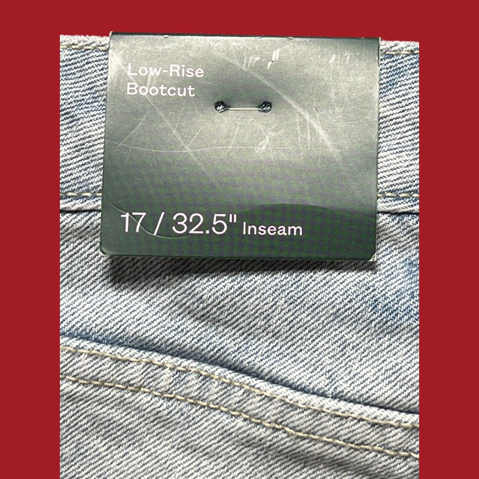 Other Wild Fable - Women's Low-Rise Bootcut Baggy Jeans - Light Bl Size 39" - 13 Thumbnail