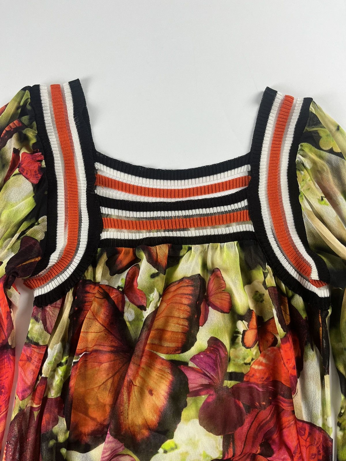 Jean Paul Gaultier Jean Paul Gaultier Floral Mesh Top 1990s Size M / US 6-8 / IT 42-44 - 5 Thumbnail