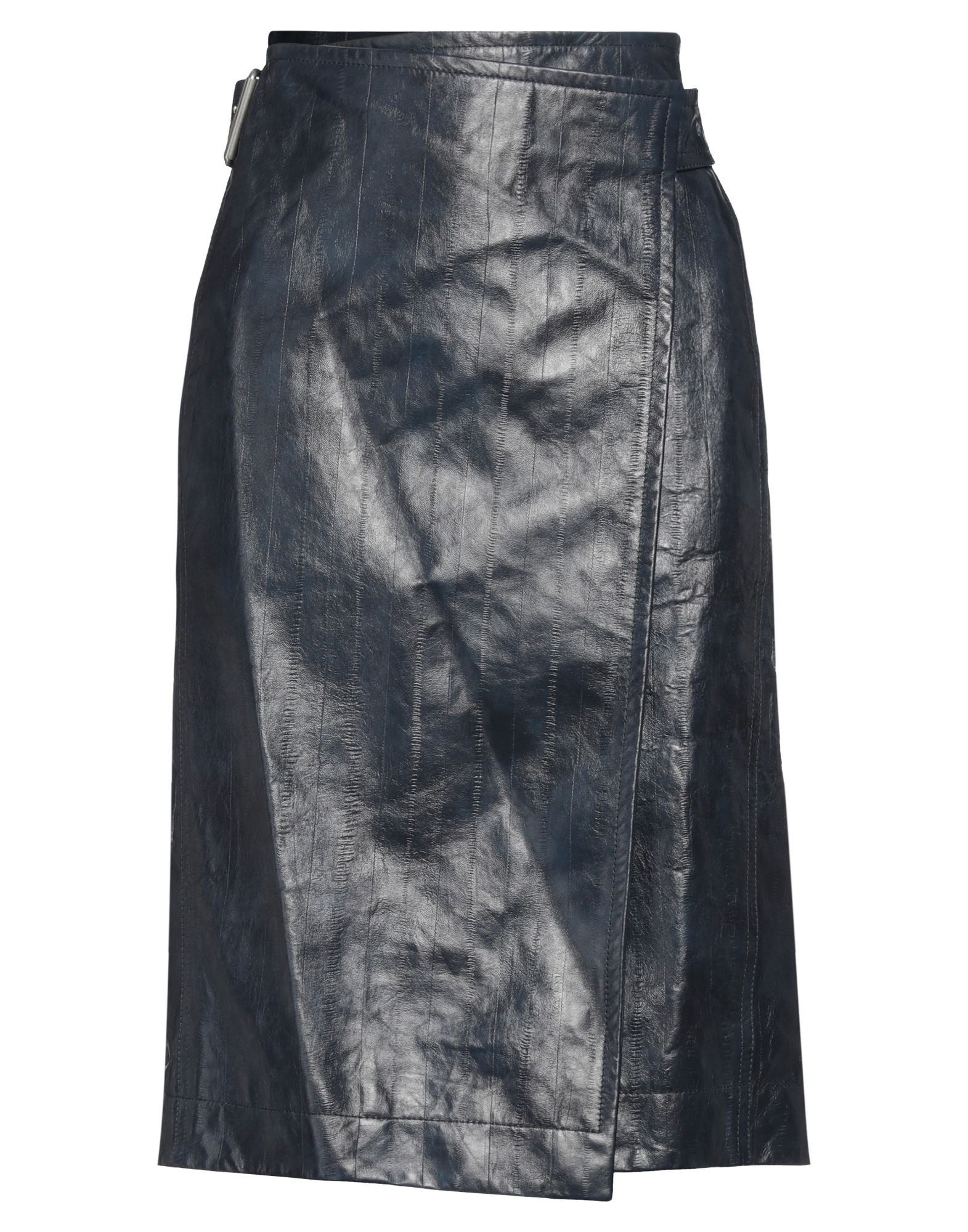 Bottega Veneta o1y0725 Midi Skirt in Black Size 27" / US 4 / IT 40 - 1 Thumbnail