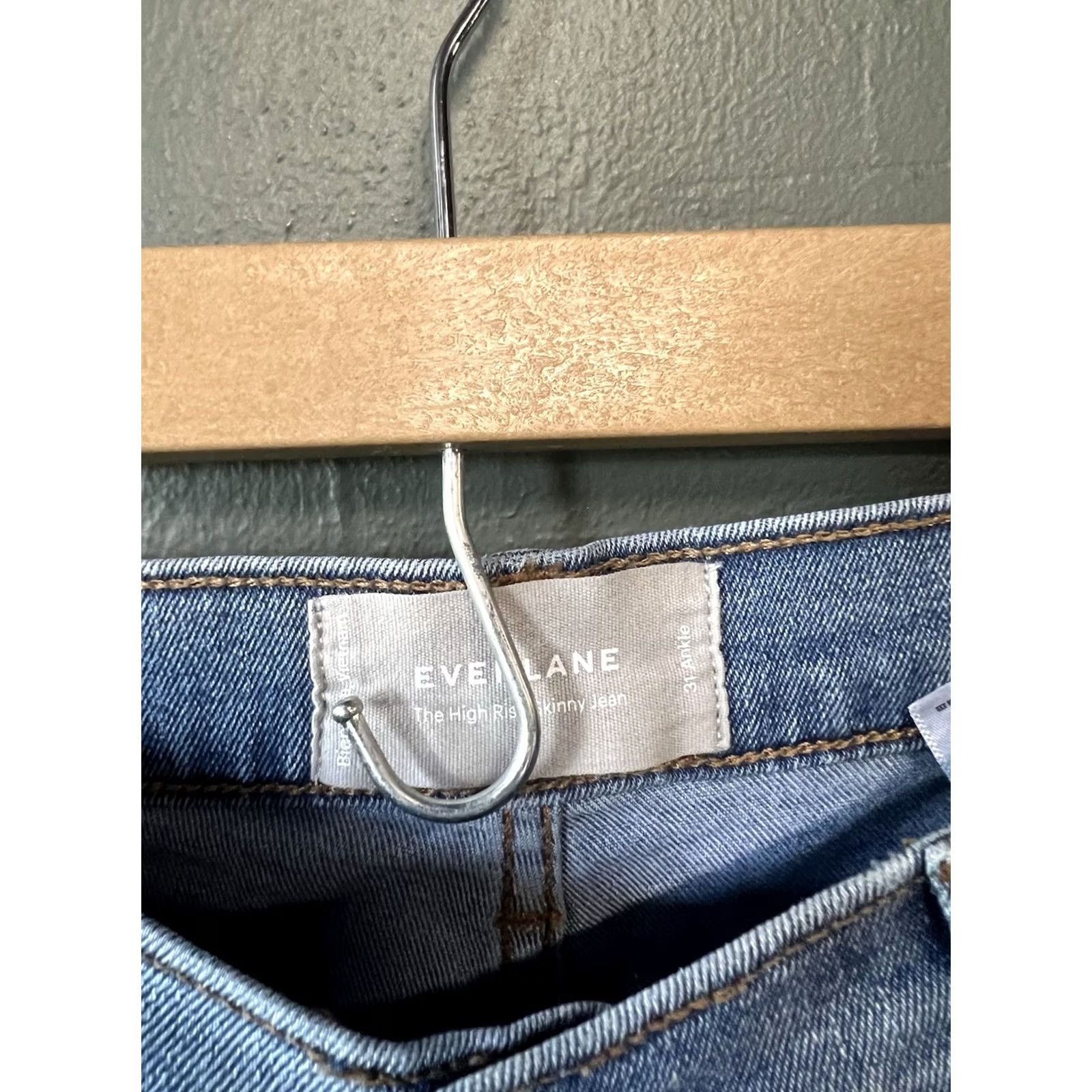 Everlane Everlane Jeans Womens 30 Blue Light Wash The Curvy High Rise Skinny Jean Denim Shirt Pants? Size 24" / US 00 / IT 34 - 3 Thumbnail