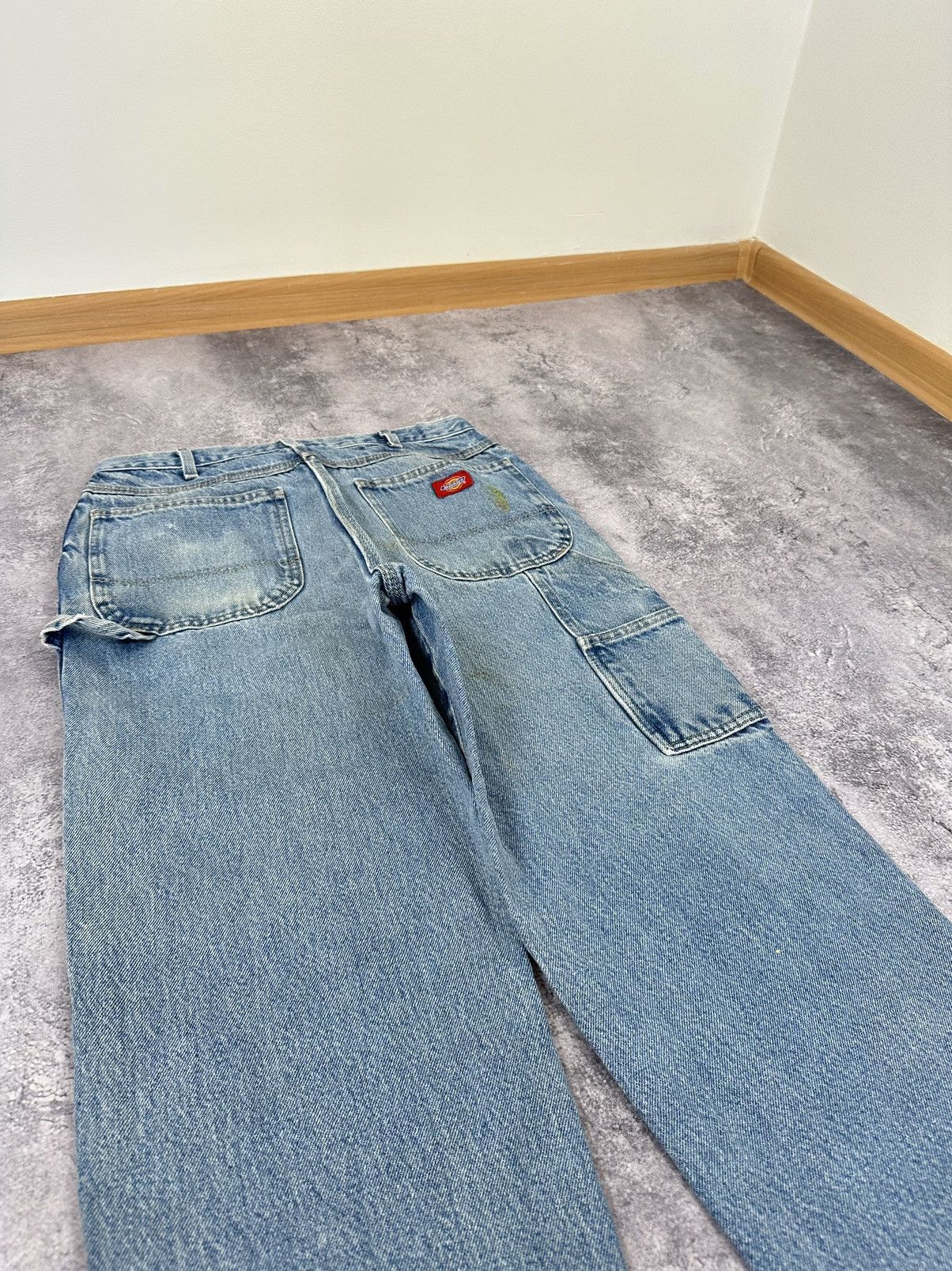 Dickies Vintage Dickies Light Blue Denim Carpenter USA Work Pants Size US 34 / EU 50 - 4 Thumbnail