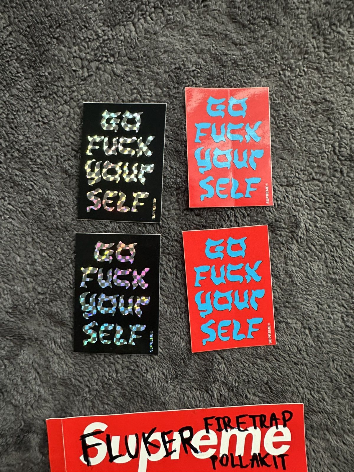 Supreme Go f yourself supreme sticker Size ONE SIZE - 1 Preview