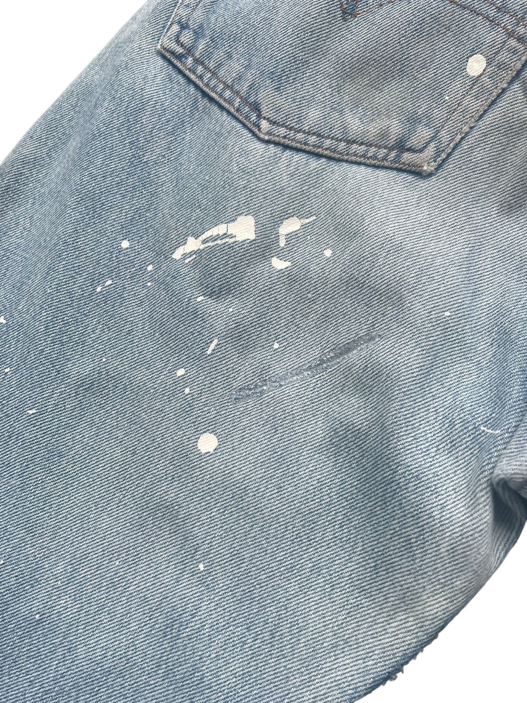 Levi's Vintage 1991 Levis 501 XX e Painted denim Size US 30 / EU 46 - 4 Thumbnail