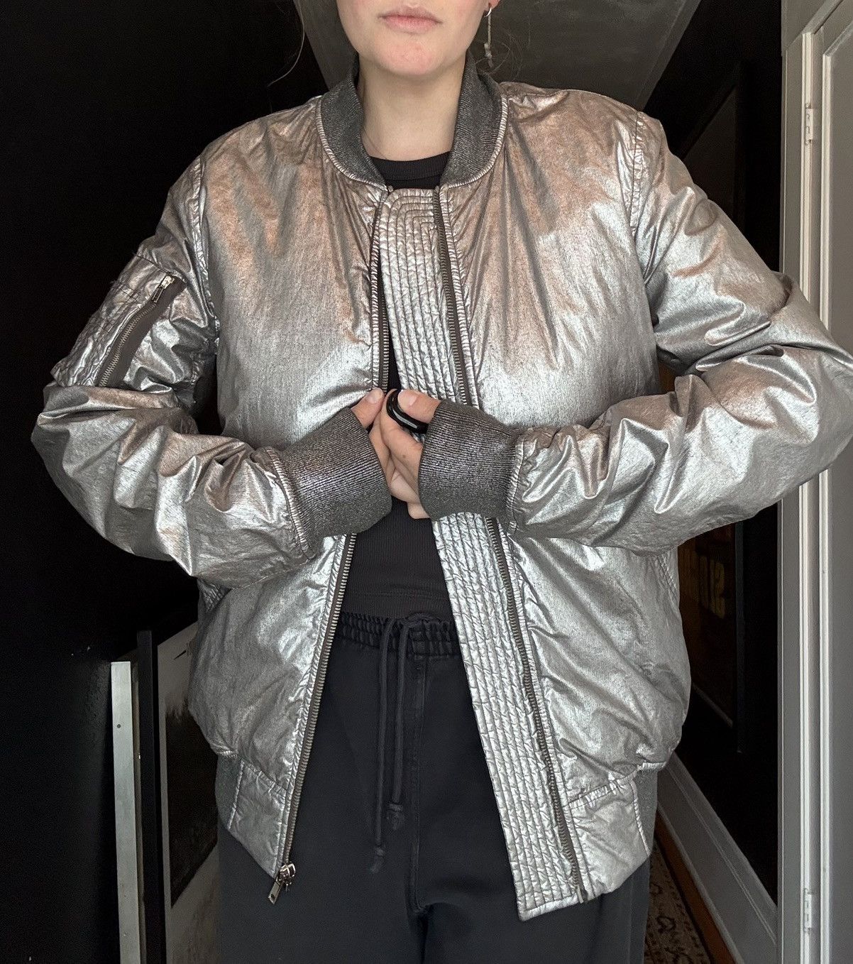 Rick Owens Rick Owens silver jacket Size US M / EU 48-50 / 2 - 1 Thumbnail