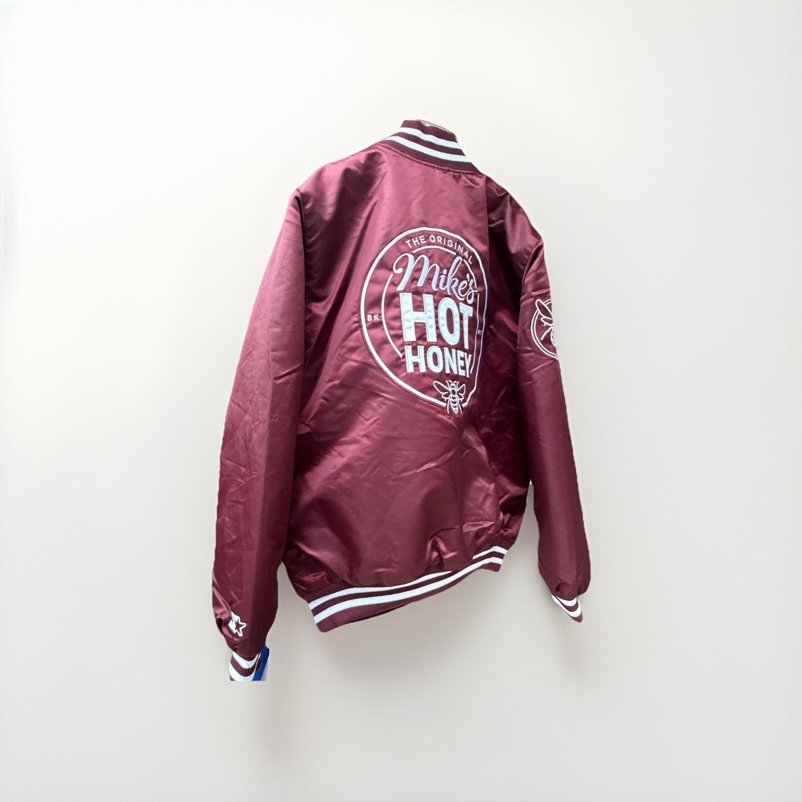Starter Starter Mikes Hot Honey Snap Button Jacket Size L Burgundy Size US L / EU 52-54 / 3 - 6 Thumbnail