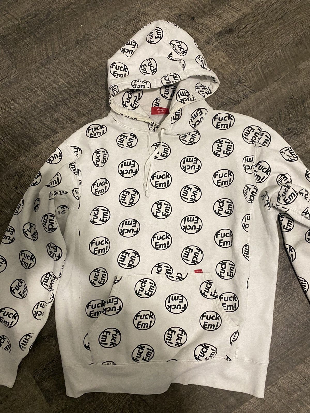 Supreme Supreme Fuck' Em Hoodie | Grailed