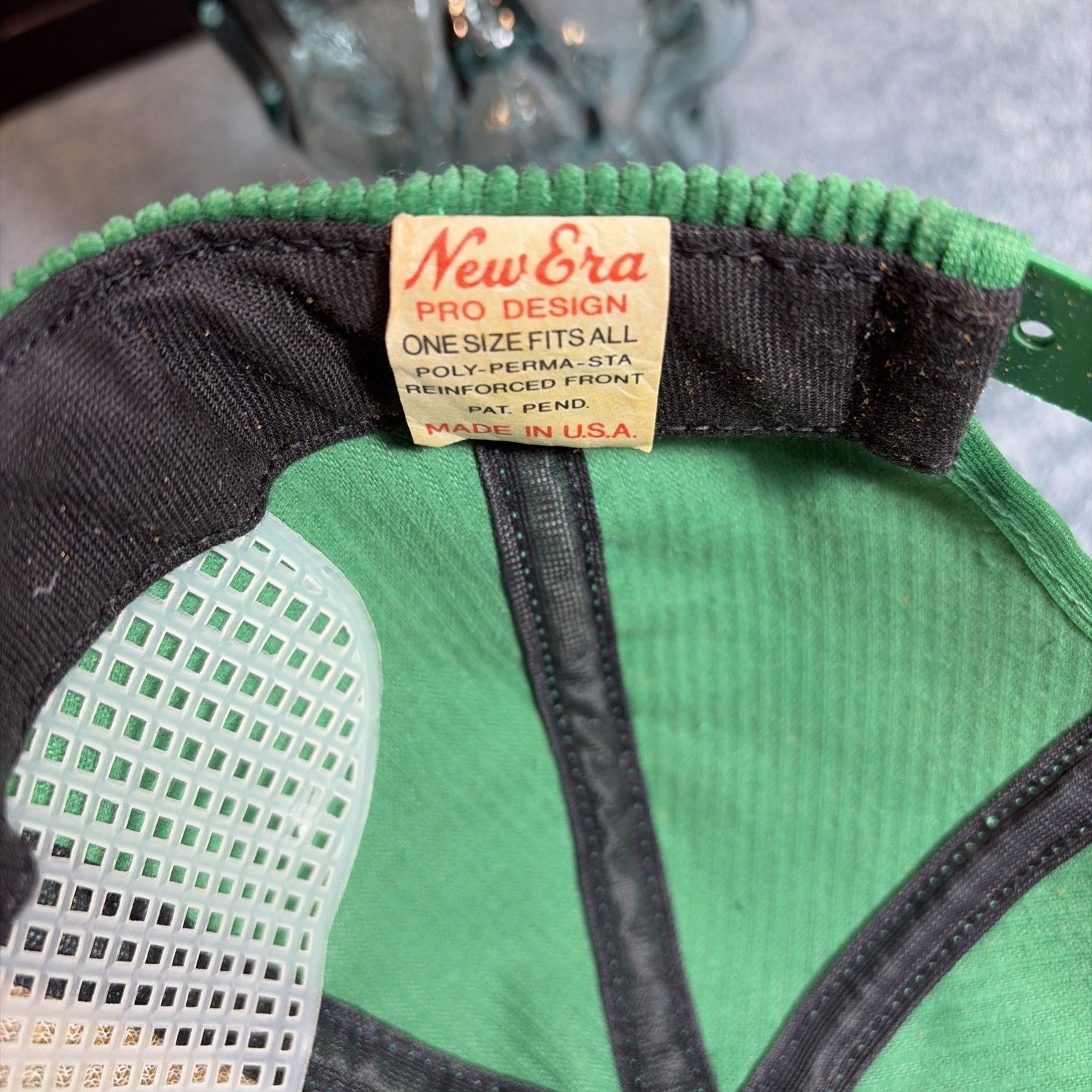 New Era Vtg Notre Dame University Square Corduroy Snapback Hat USA Size ONE SIZE - 7 Thumbnail