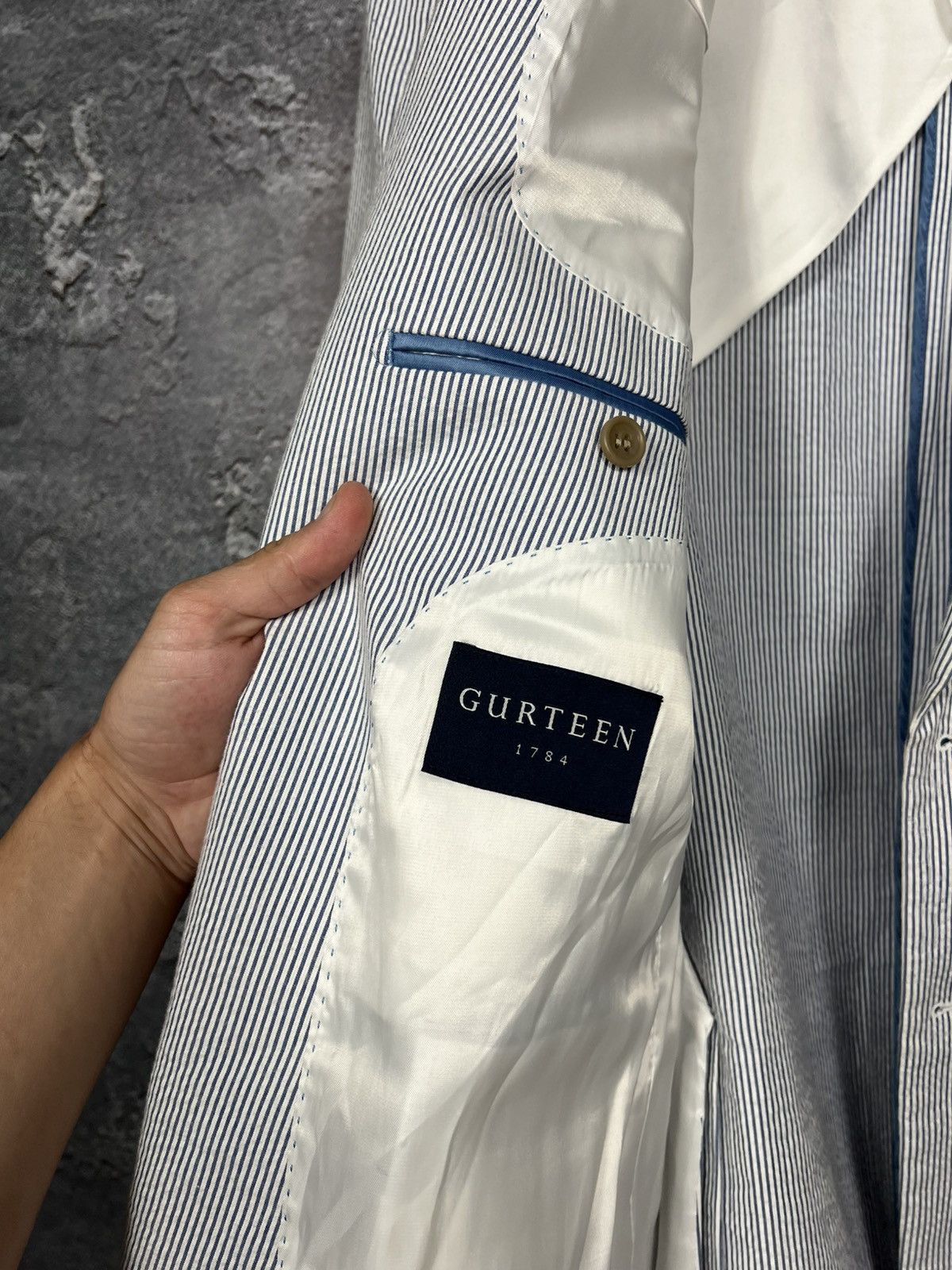 Other Vintage Gurteen Pure Cotton Classic Blazer Size 46R - 9 Thumbnail