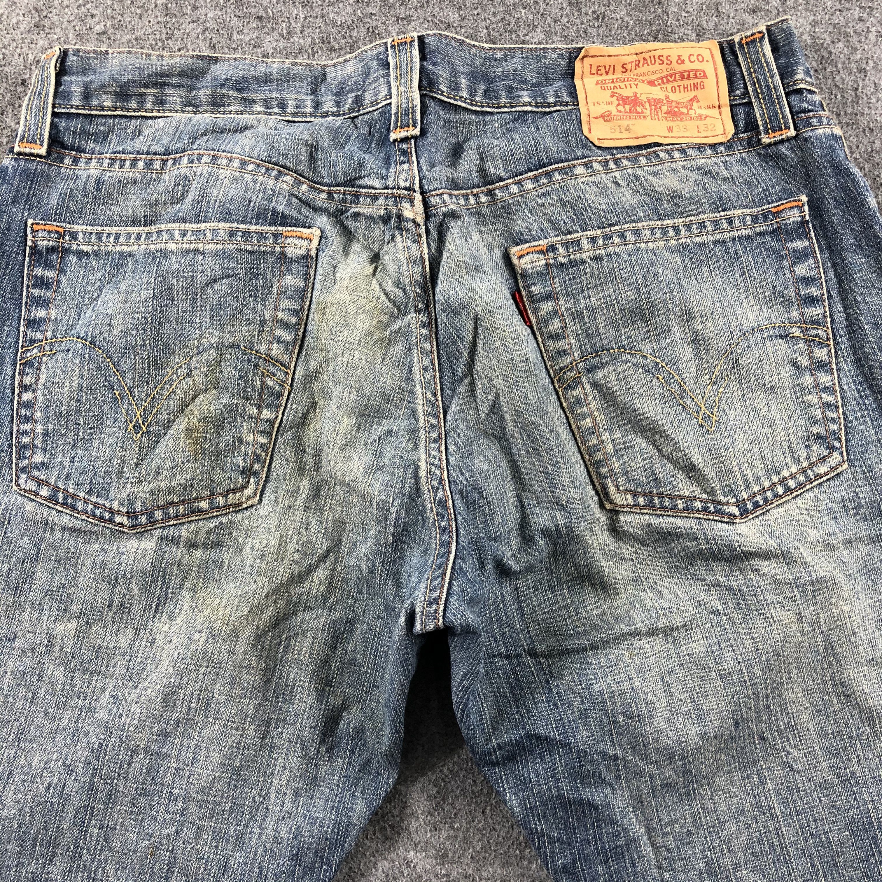 Levi's Vintage Blue Wash Levis 514 Jeans-J2500 Size US 34 / EU 50 - 4 Thumbnail