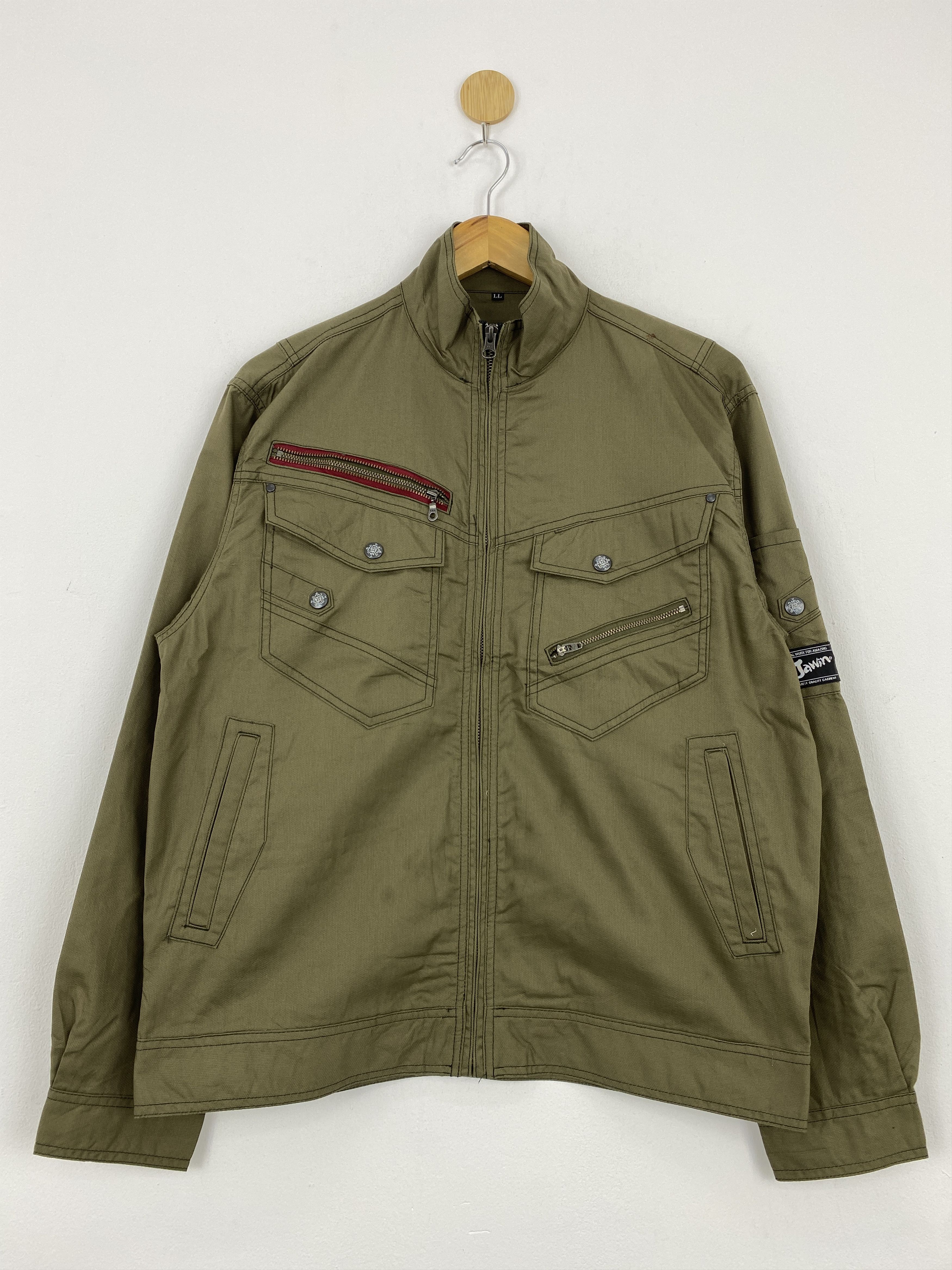 Other Vintage Japanese Jawin Workers Denim Jacket J1785 Size US XL / EU 56 / 4 - 1 Thumbnail