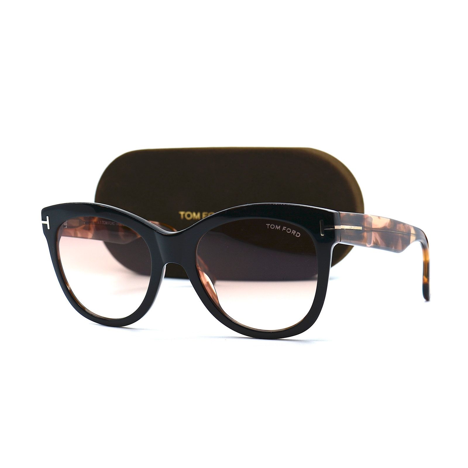 Tom Ford TOM FORD WALLACE TF870 05F BLACK/ HAVANA BROWN SUNGLASSES Size ONE SIZE - 13 Thumbnail