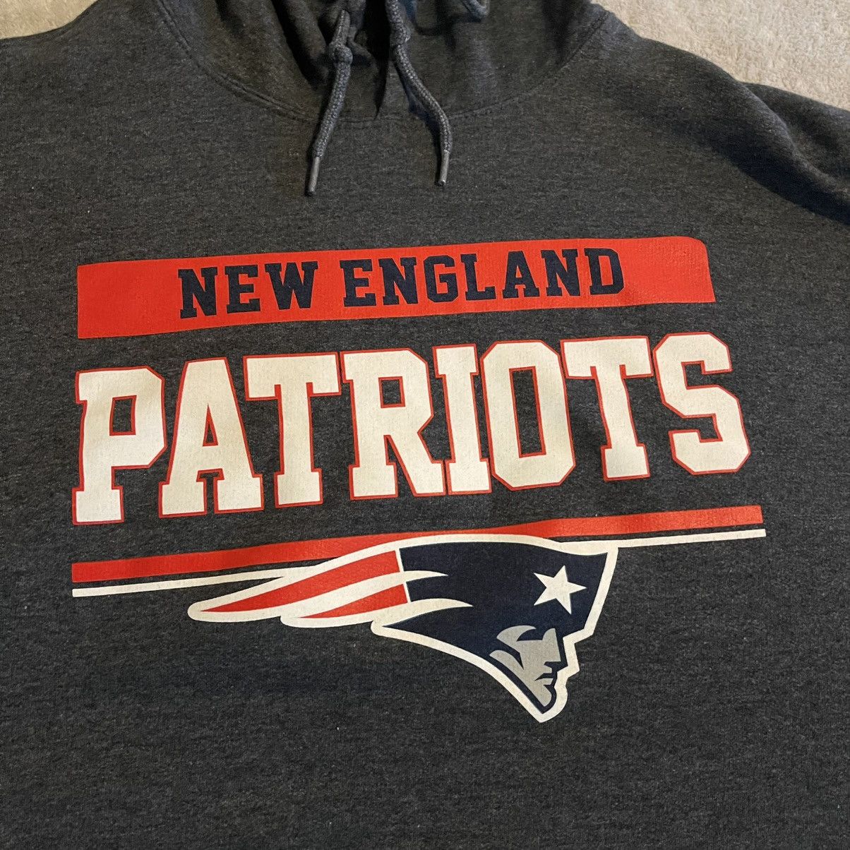 NFL New England Patriots NFL Team Apparel Hoodie Mens Large Gray Size US L / EU 52-54 / 3 - 4 Thumbnail