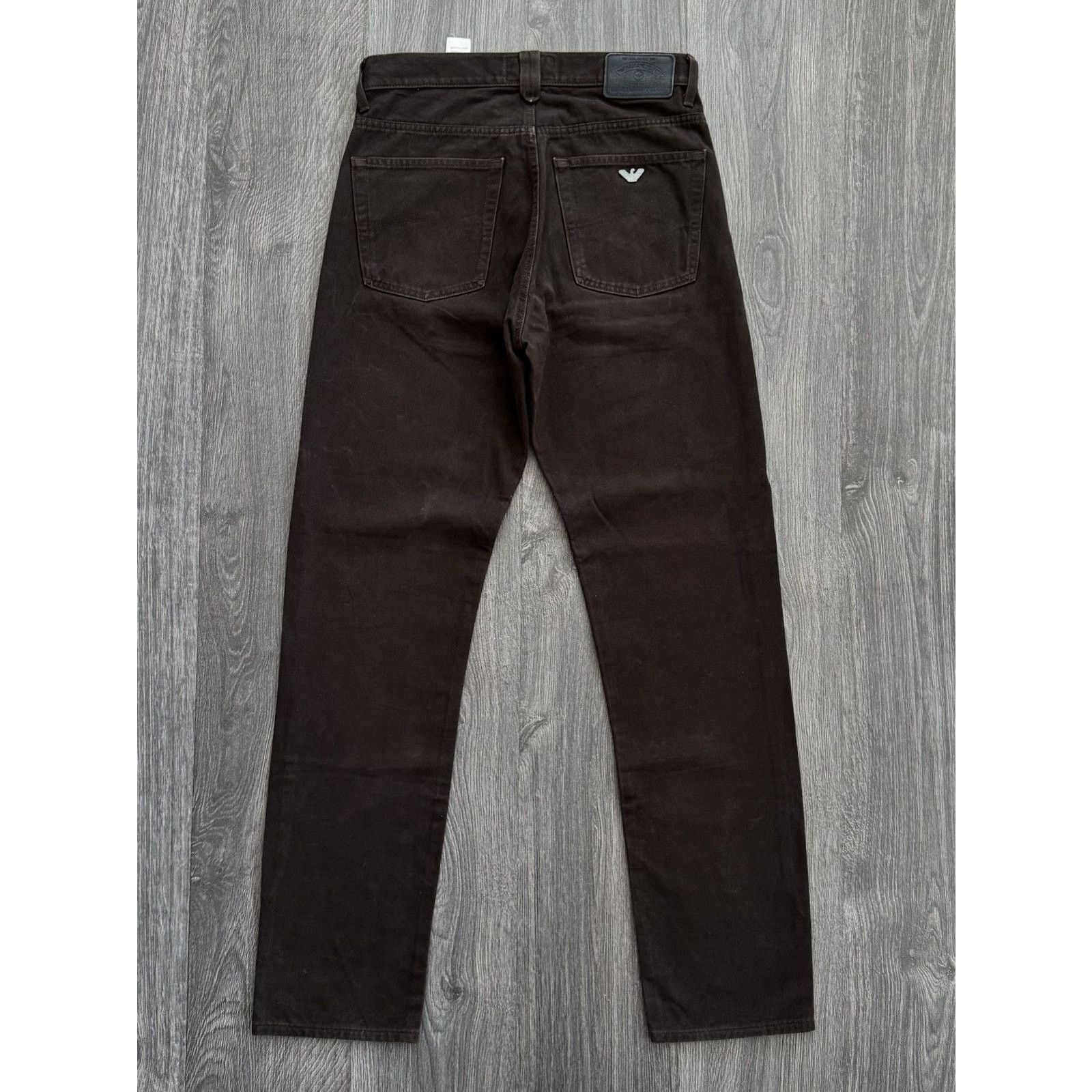 Armani Vintage Armani Relaxed Fit Brown Jeans Size US 32 / EU 48 - 7 Thumbnail