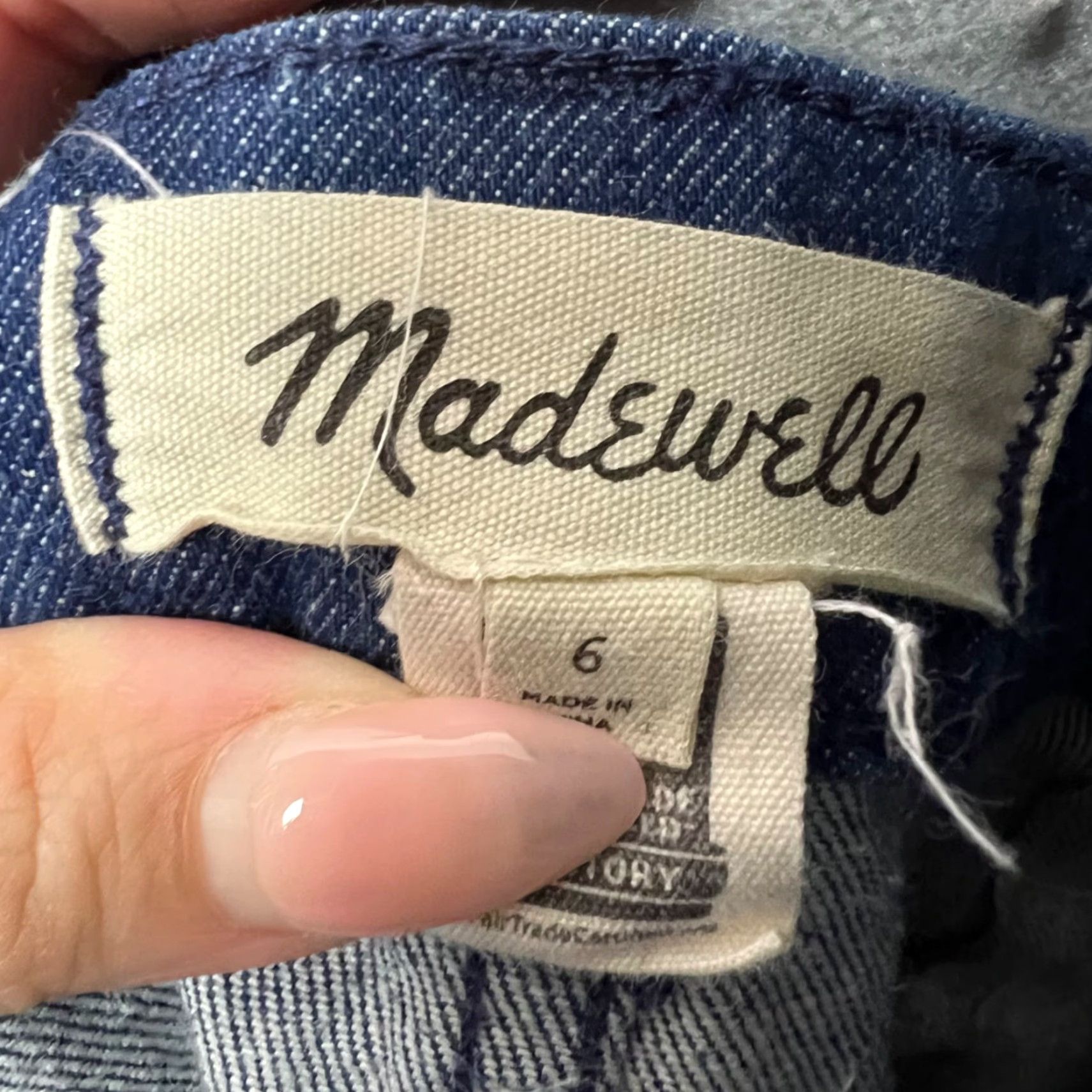 Madewell Madewell Denim Overalls Jumpsuit Womens 6 Blue Wide-Leg Belted Kid? Size 28" / US 6 / IT 42 - 3 Thumbnail