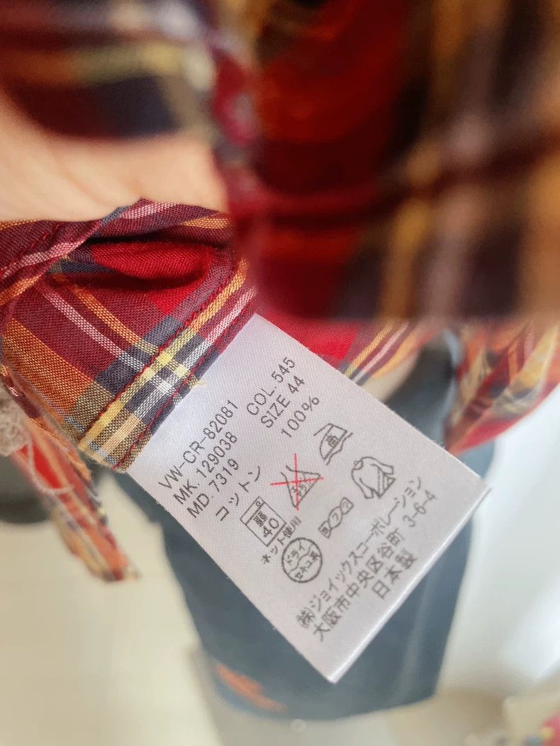 Vivienne Westwood Vivienne Westwood Saturn embroidered plaid shirt Size M / US 6-8 / IT 42-44 - 7 Thumbnail