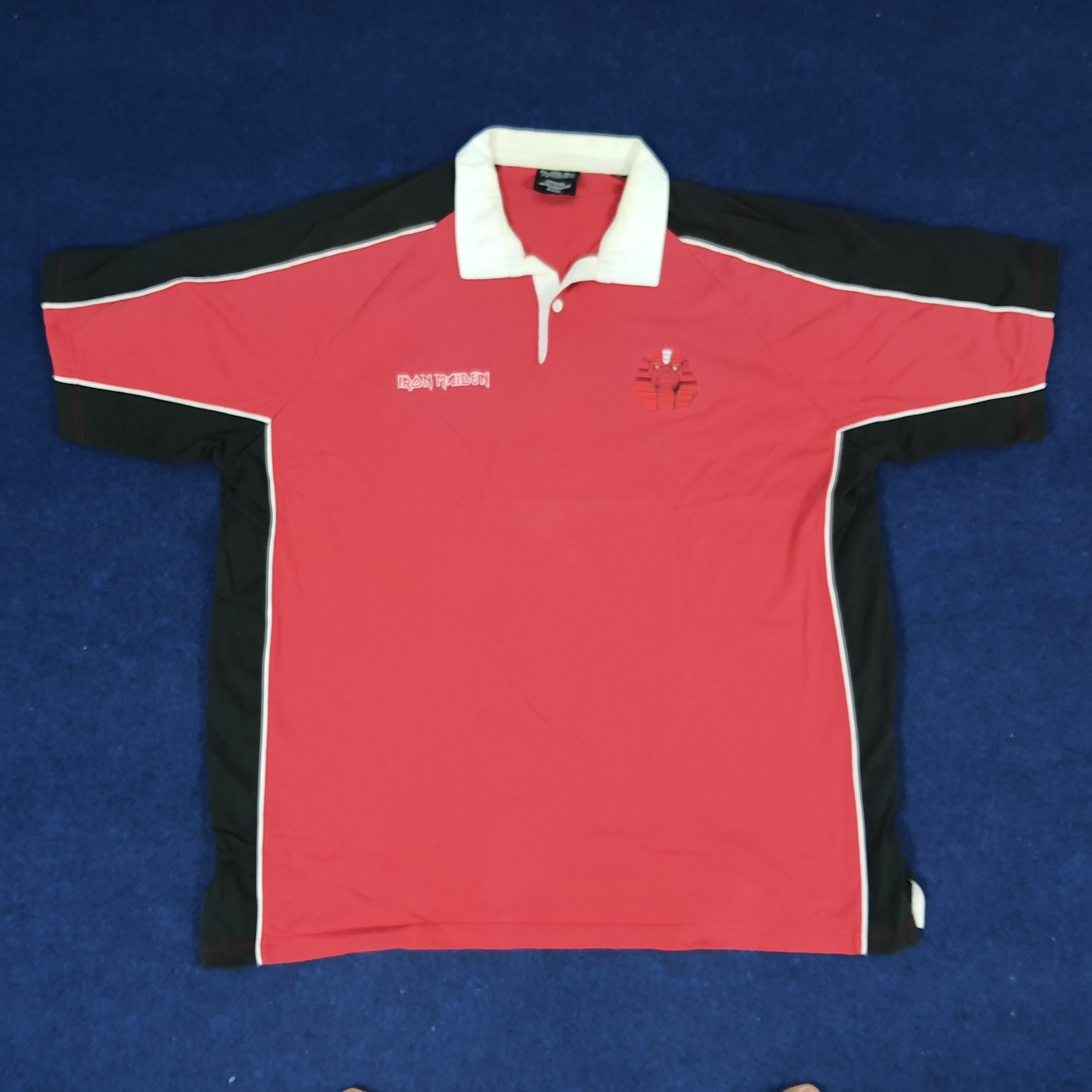Band Tees × Vintage Vintage Iron Maiden Band Official Merchandise Polo Shirt Size US XXL / EU 58 / 5 - 1 Thumbnail