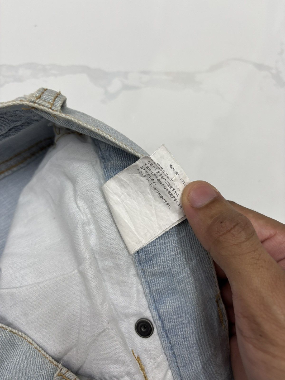 Kapital Vintage Japanese Brand Paisley Patchwork Distress Denim Jean Size US 31 - 12 Thumbnail