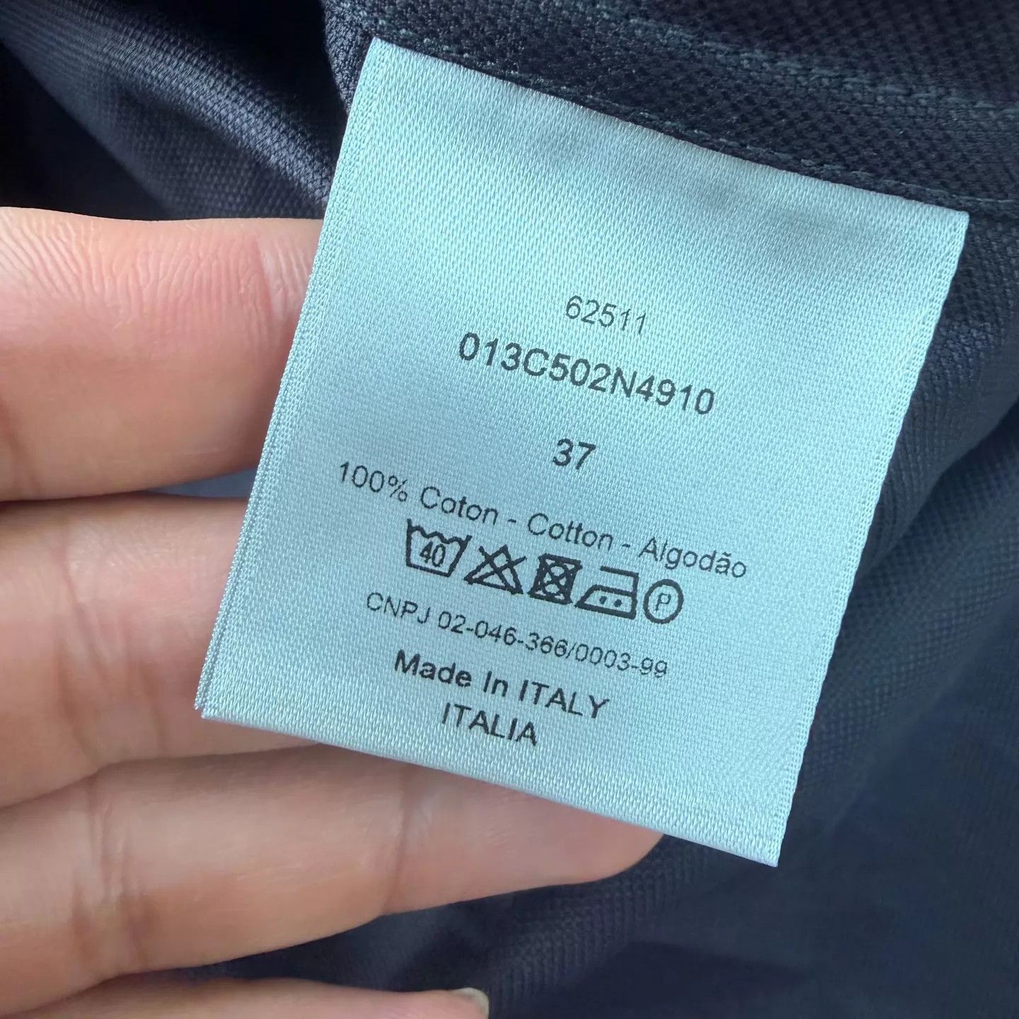 Dior Dior Embroidered Logo Black Shirt 37 Like New Size US XS / EU 42 / 0 - 7 Thumbnail