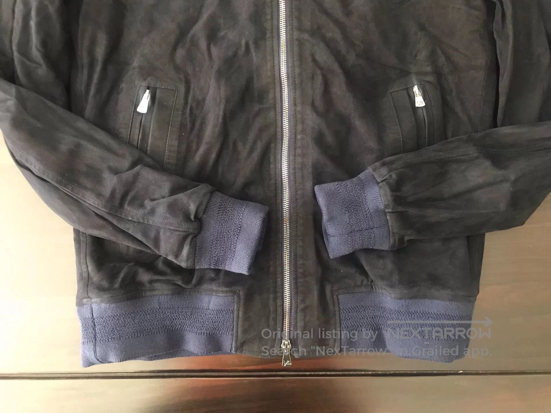 Isaia Napolii new isaia suede leather jacket in dark color. Size US L / EU 52-54 / 3 - 5 Thumbnail